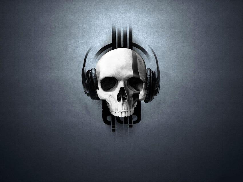 Music Skull, rock skull HD wallpaper