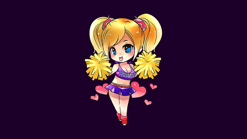 lollipop chainsaw juliet starling chibi and backgrounds HD wallpaper