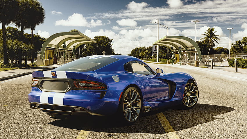 Blue Dodge Viper GTS U HD wallpaper