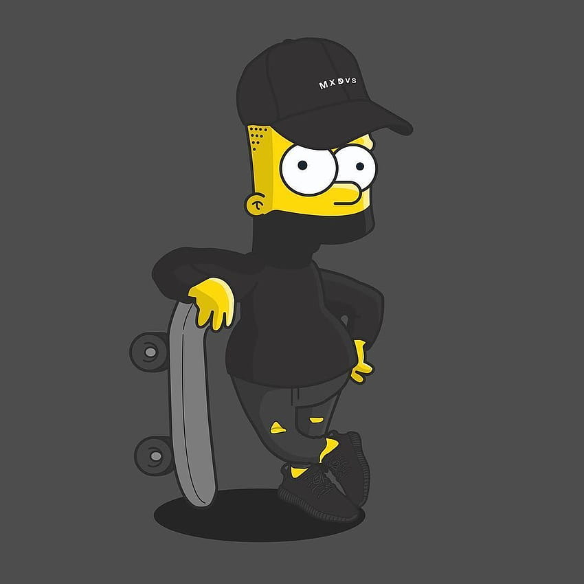 Supreme BAPE Bart Simpson, black bart simpson HD phone wallpaper | Pxfuel
