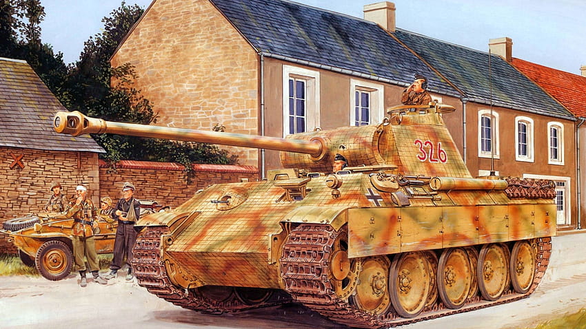 Panzer V Panther, tank macan kumbang Wallpaper HD