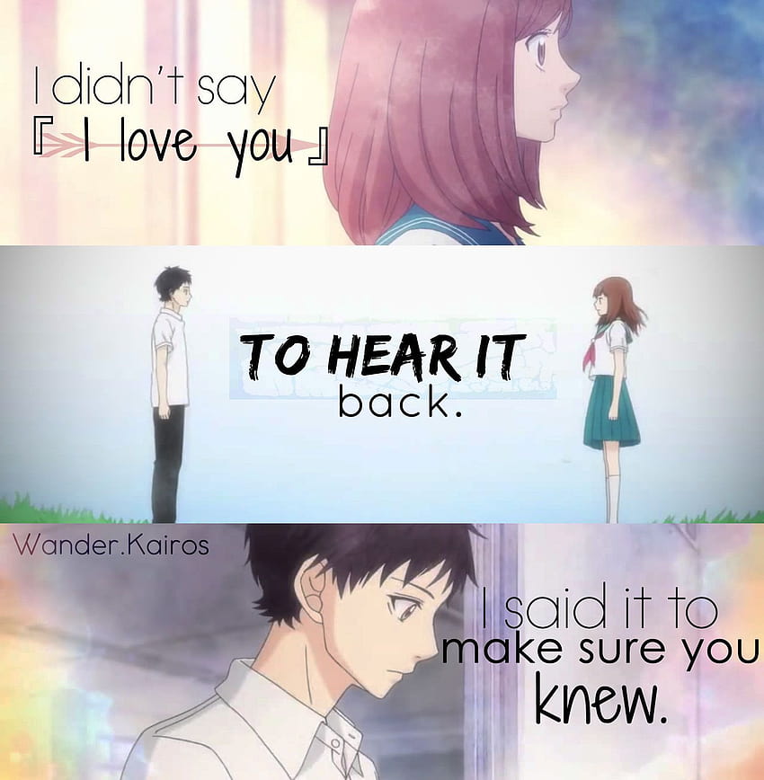 Anime sad quotes about love HD wallpapers | Pxfuel