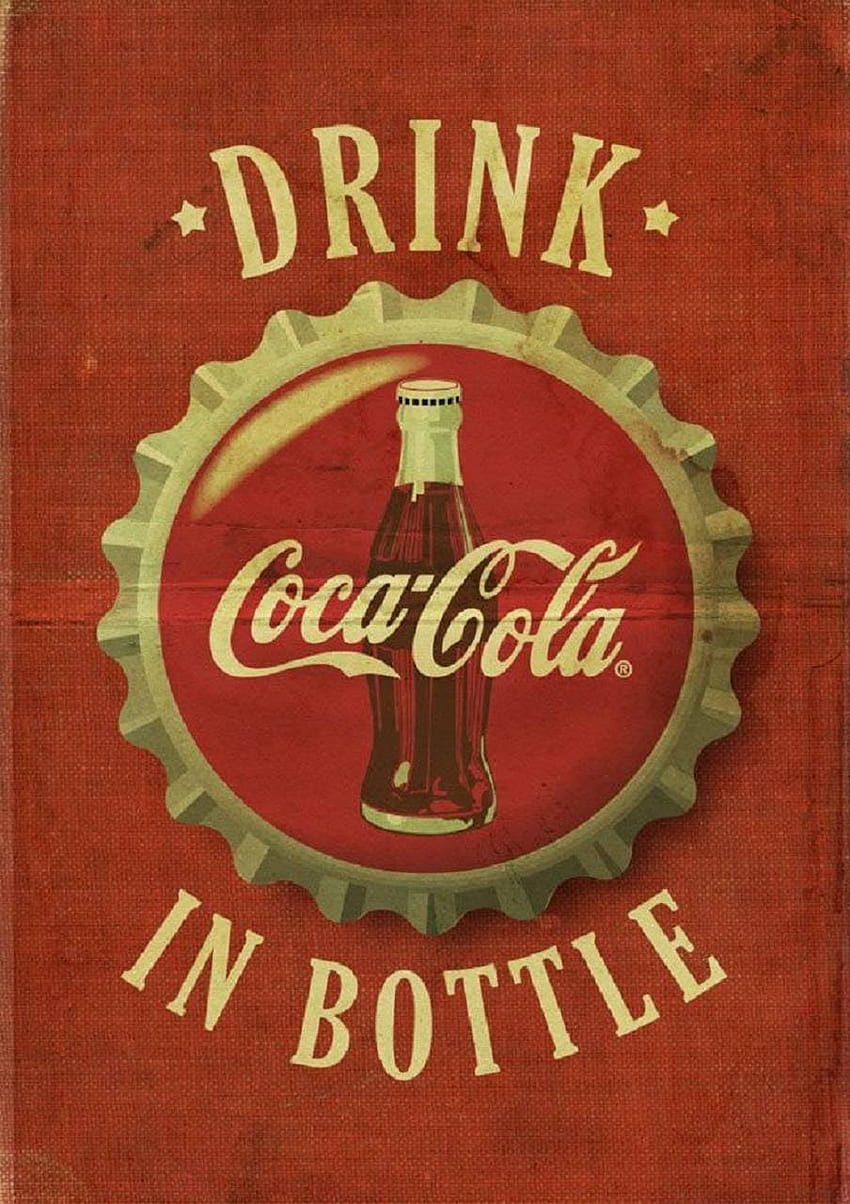 coca cola por kirh75, logotipo vintage de coca cola fondo de pantalla del teléfono