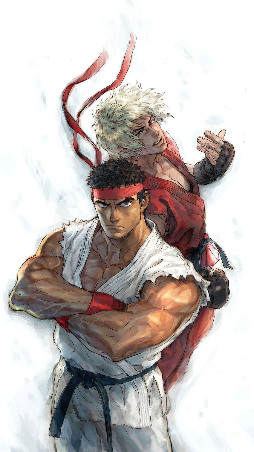 Ryu and Ken, ken street fighter HD phone wallpaper