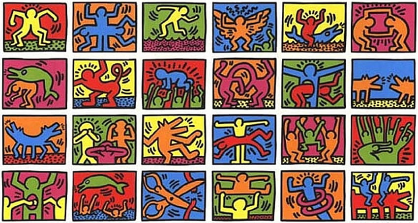 Cpy Keith Haring, telefon artystyczny Keitha Harringtona Tapeta HD