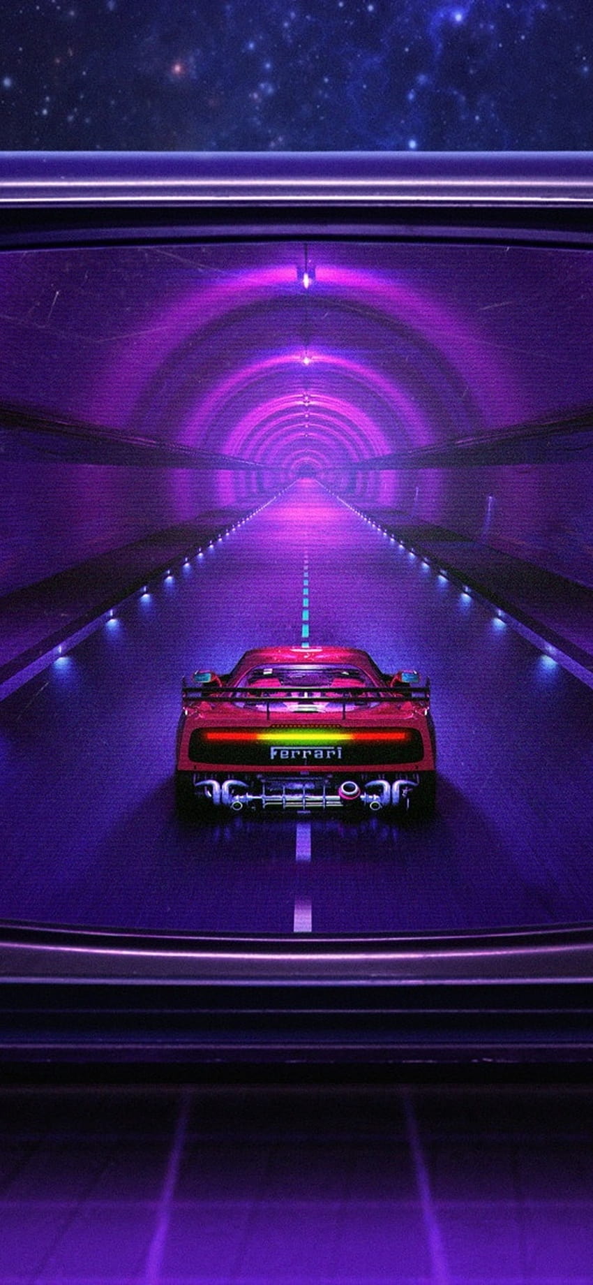 1242x2688 Racing Car Tv Synthwave Iphone XS MAX , Backgrounds, and, racing car aesthetic HD phone wallpaper