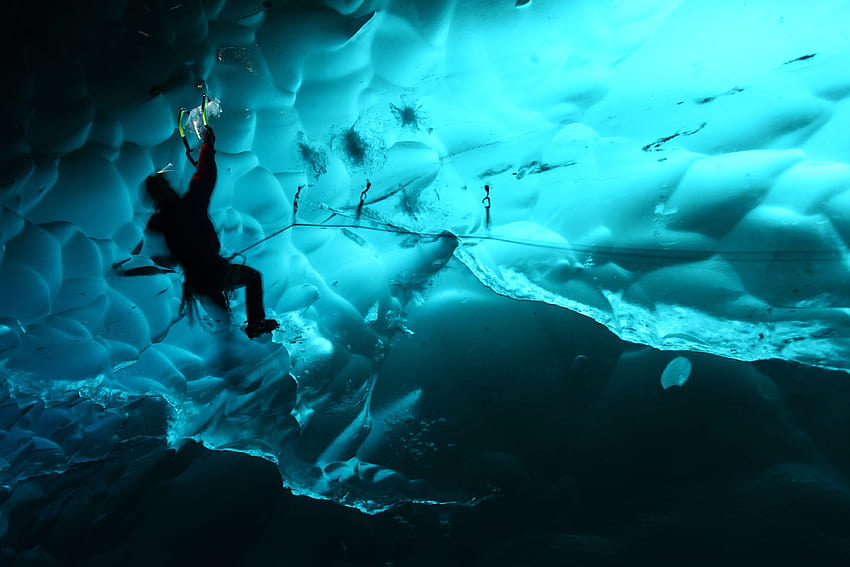 Ice Climbing, ice climbers HD wallpaper