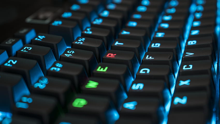 Black computer keyboard, RGB, mechanical keyboard, keyboards HD wallpaper