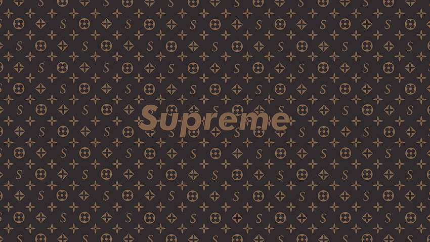 The North Face, Gucci, Brown, Pattern, Louis Vuitton, gold supreme HD wallpaper