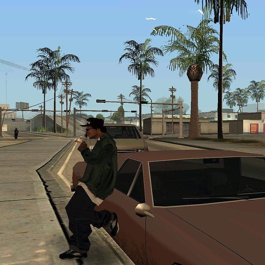 Ryder Grand Theft Auto: San Andreas HD-Handy-Hintergrundbild