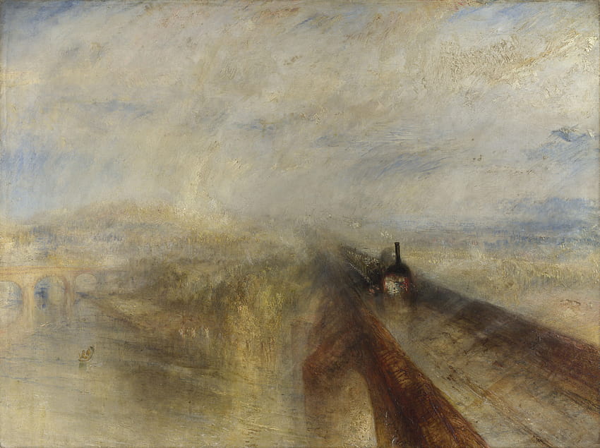Rain, Steam and Speed – The Great Western Railway, speed art museum HD wallpaper