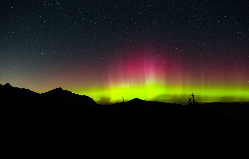 Aurora Borealis, Northern Lights, , Nature / Most, amoled aurora HD wallpaper