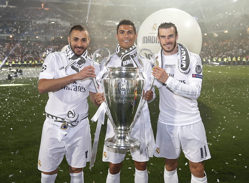 Real Madrid have now gone 222 days without stars Cristiano Ronaldo, Gareth Bale and Karim Benzema starting together, bale benzema ronaldo HD wallpaper