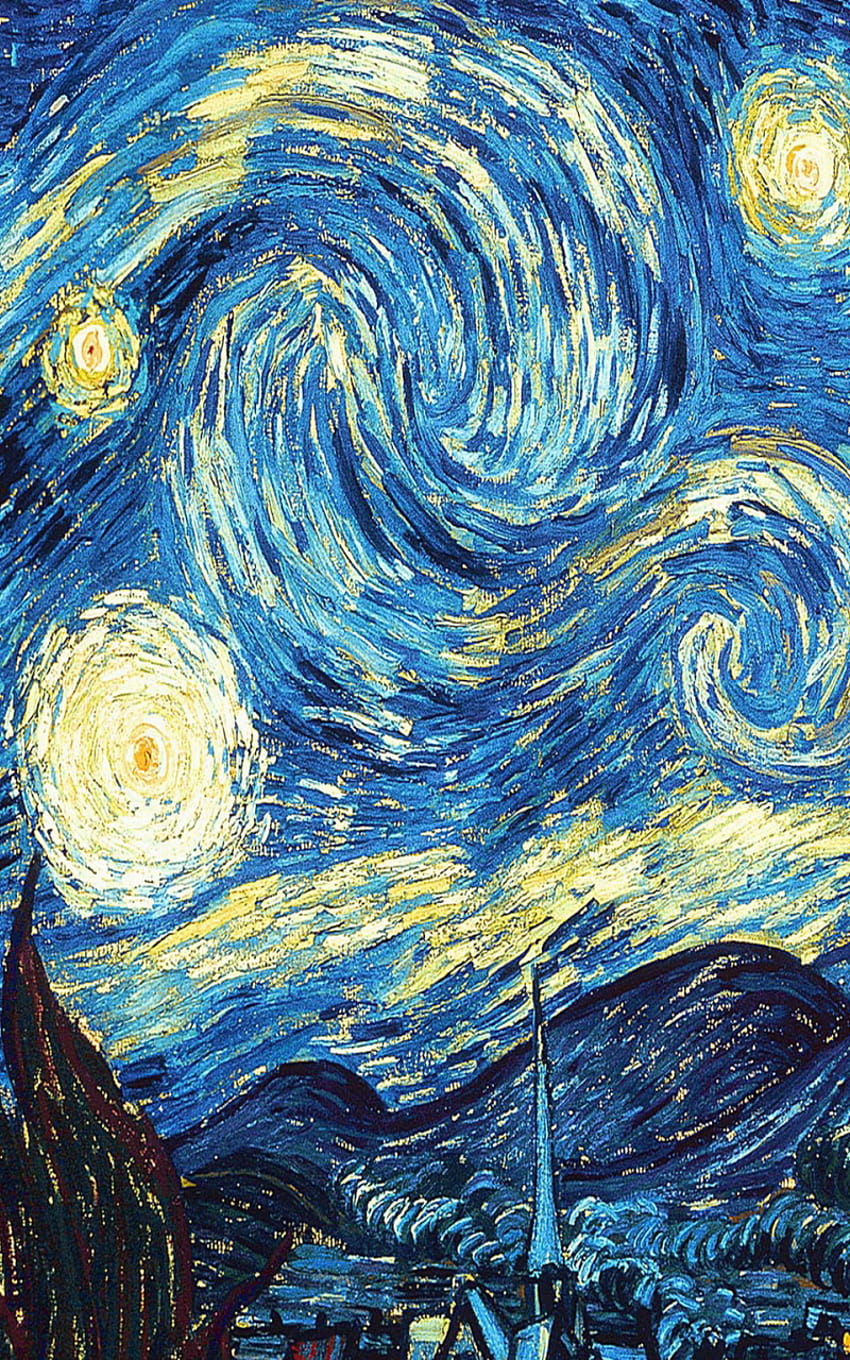 Vincent van Gogh Starry Night iPad 3 Нов iPad [2048x1536] за вашия мобилен телефон и таблет, van gogh the starry night HD тапет за телефон