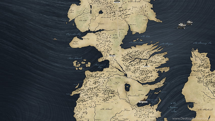 Game Of Thrones Yüksek Çözünürlüklü Harita Arka Planları, westeros haritası HD duvar kağıdı