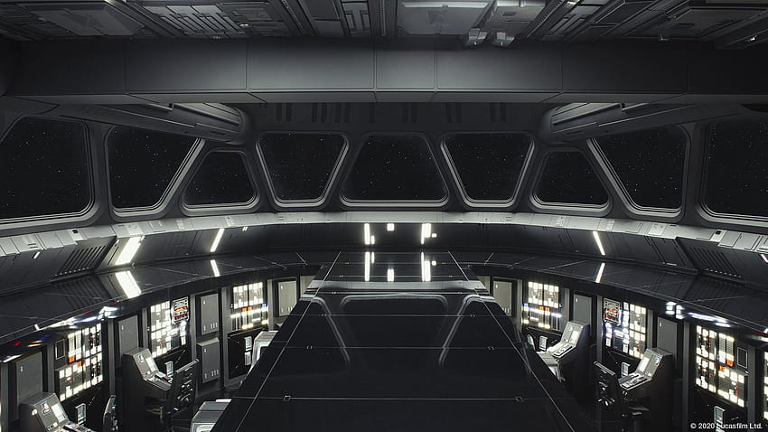 Melhores fundos de zoom de Star Wars para reuniões virtuais, sala de controle da estrela da morte papel de parede HD