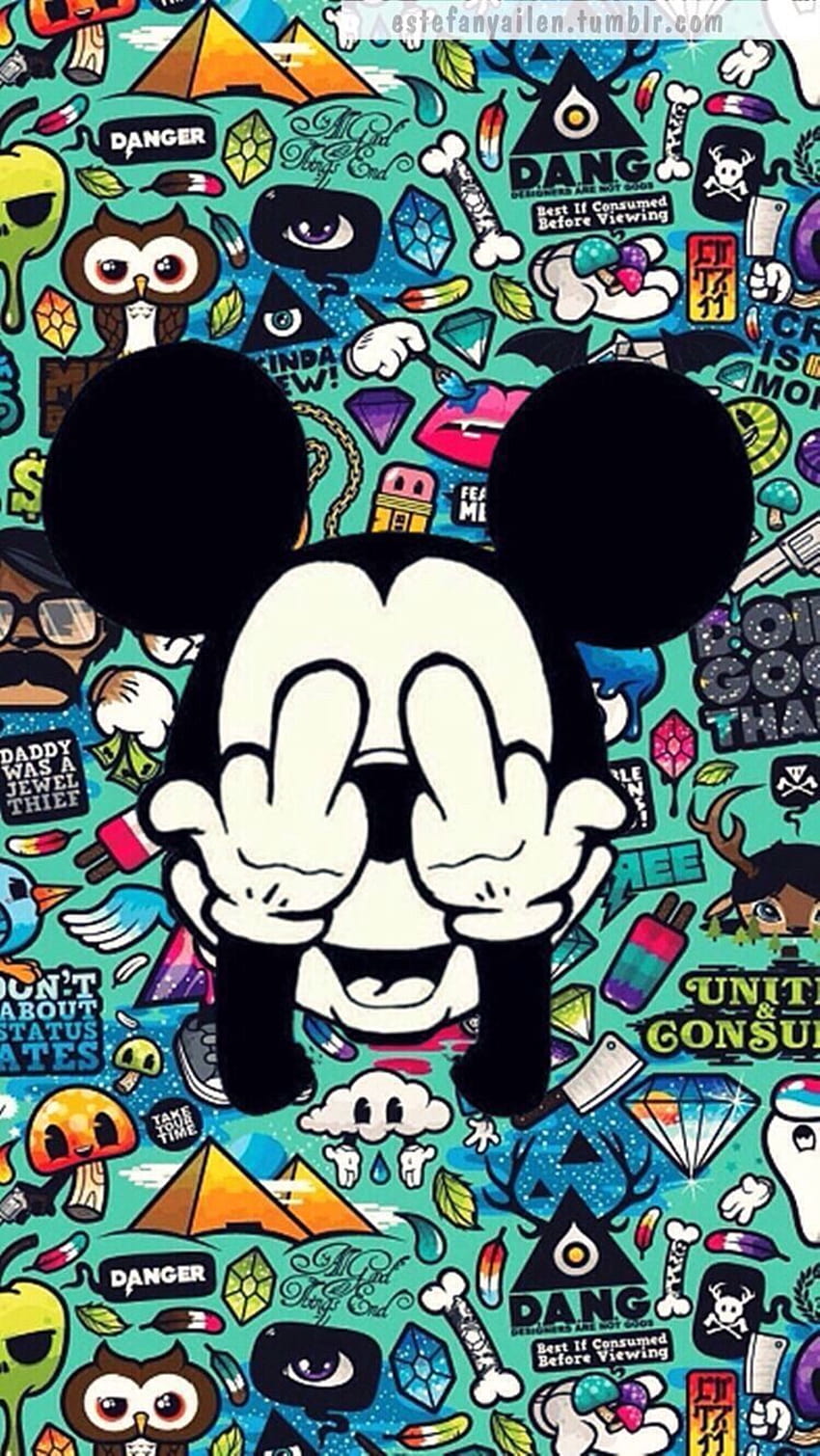 mickey mouse smoking weed wallpaper