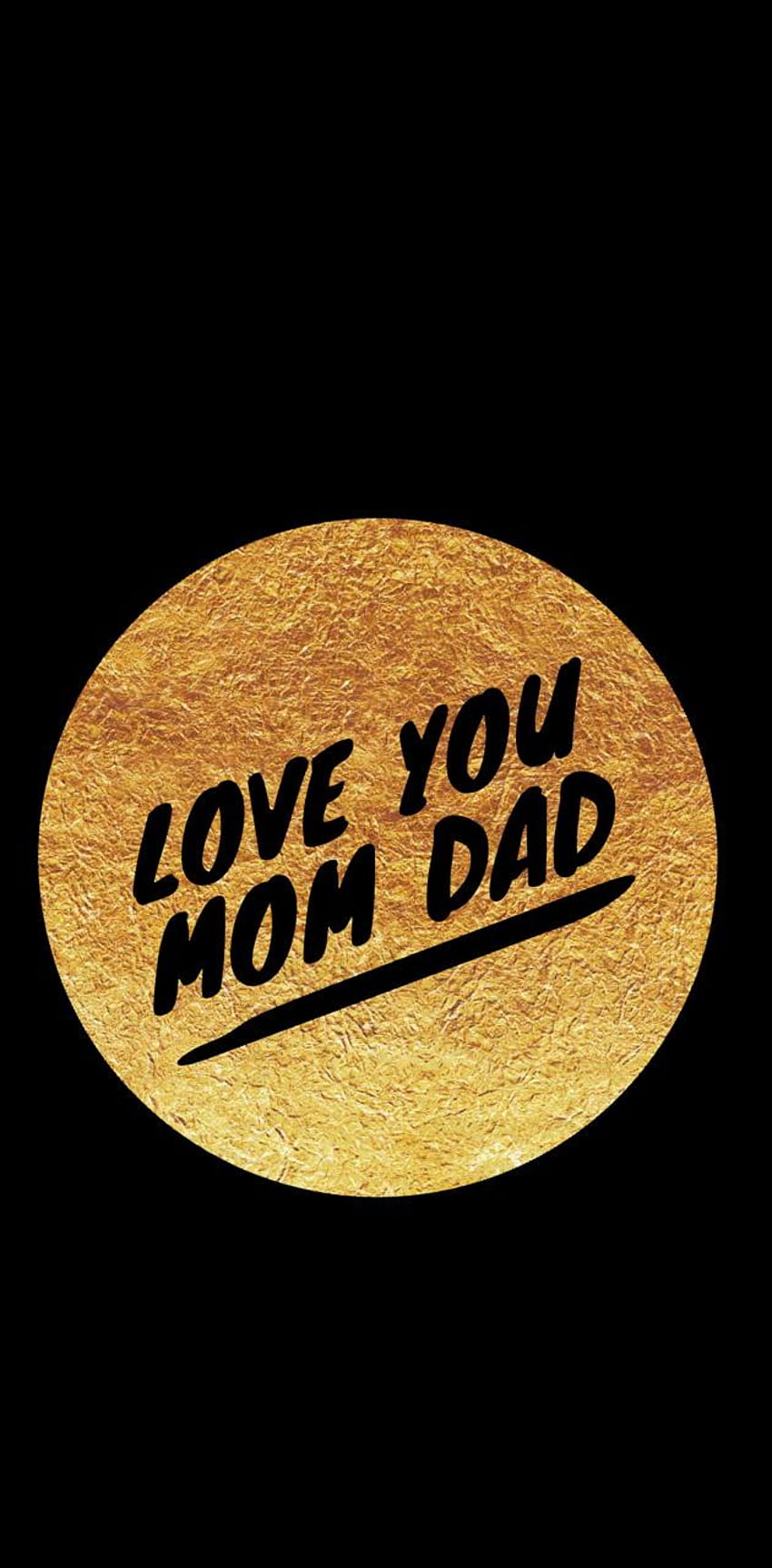 Love You Mom Dad autorstwa meetgajjar777, kocham cię tato Tapeta na telefon HD