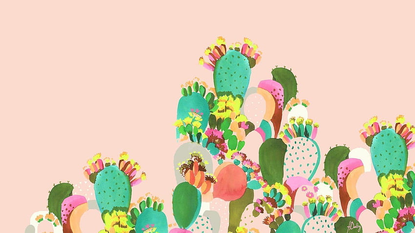 Cactus Tumblr, cute cactus HD wallpaper