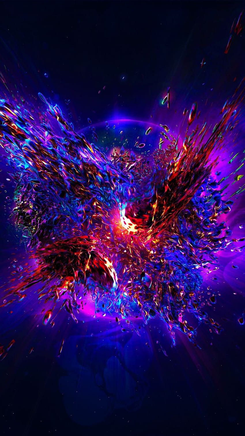 Explosion, blast, digital art, 720x1280, space explosion HD phone wallpaper