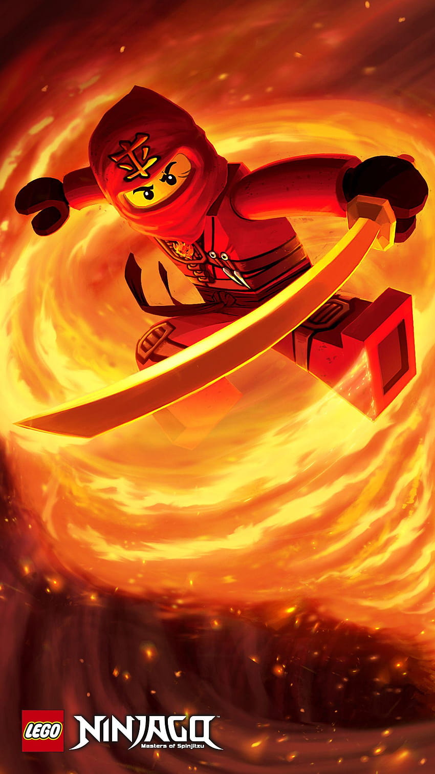 Kai-Poster, Lego-Ninjago-Film HD-Handy-Hintergrundbild