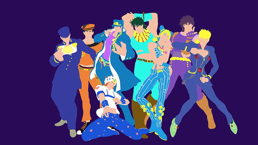 Fiz alguns minimalistas! : StardustCrusaders, jojos aventura bizarra papel de parede HD