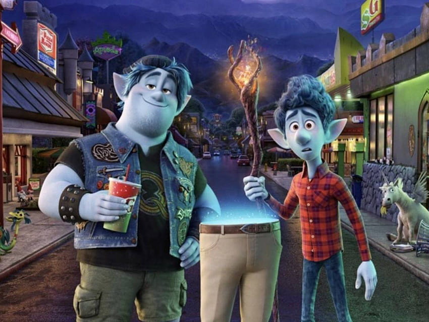 Reparto de voces de Onward: Quién da voz a los personajes en el nuevo Disney, ian y barley lightfoot en adelante fondo de pantalla