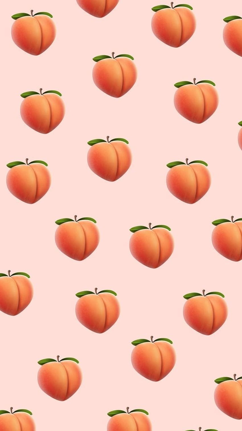 peachy, fruit emojis HD phone wallpaper