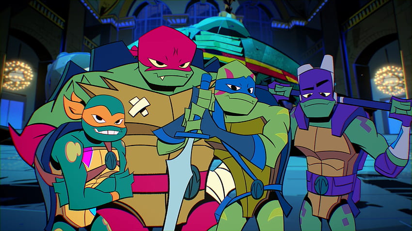El ascenso de las Tortugas Ninja mutantes adolescentes, rottmnt fondo de pantalla