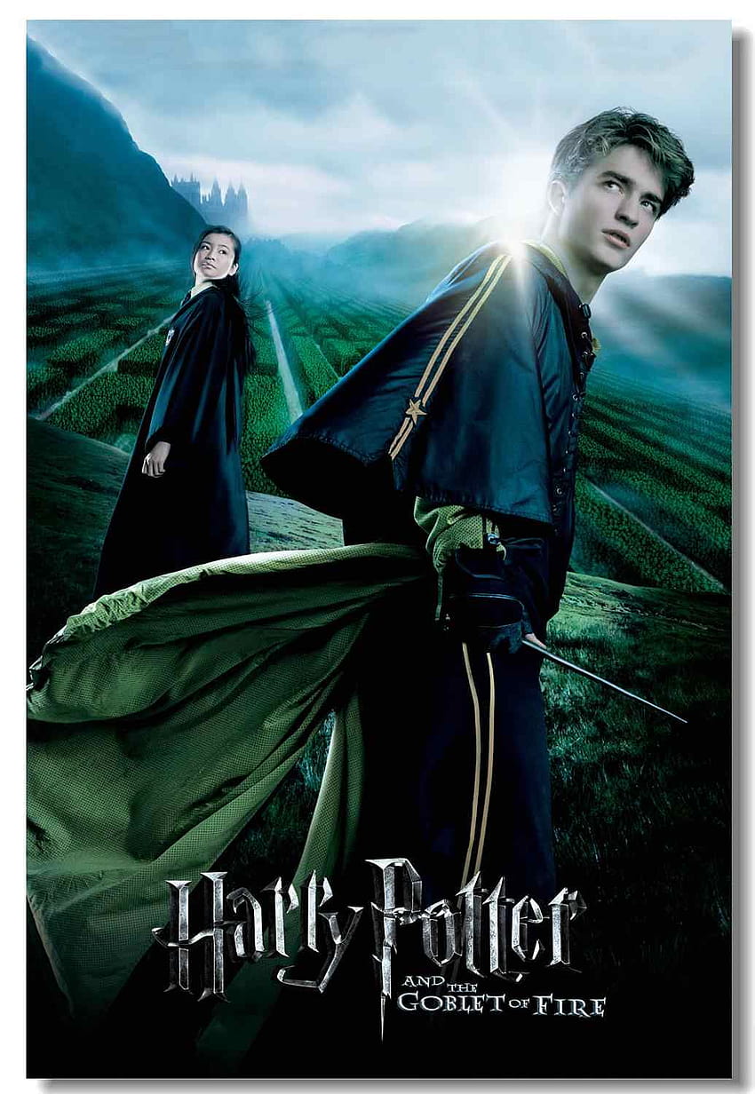 Custom Canvas Wall Art HP4 Movie Poster Cho Chang Cedric Diggory HD ...