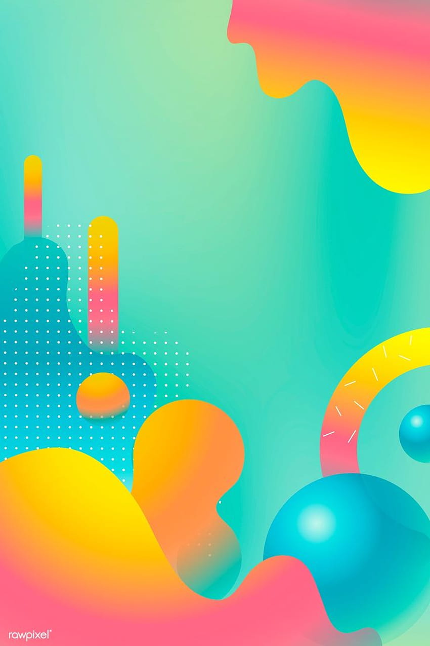 vetor de cartaz de verão colorido e vibrante Papel de parede de celular HD
