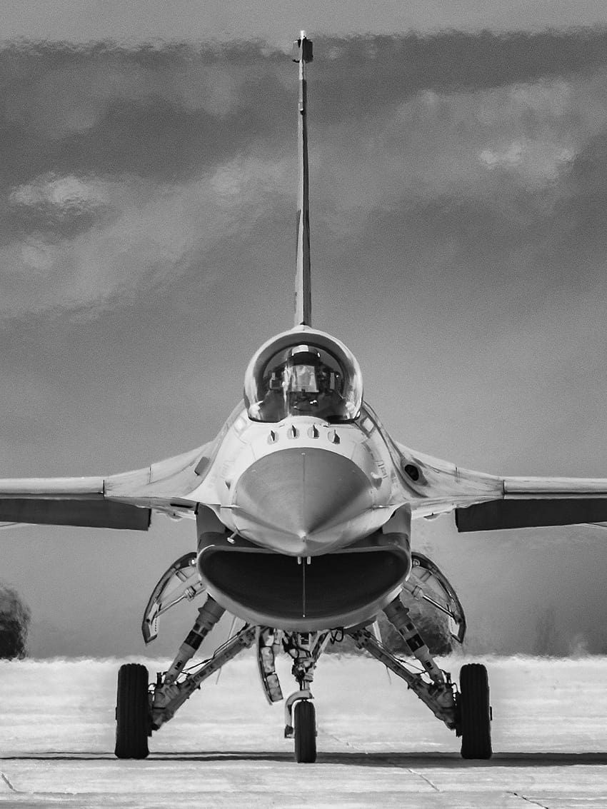 Fighter Airplane Airplane F, black air force for mobile HD phone wallpaper