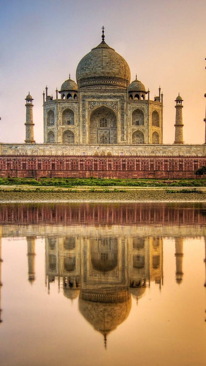 Hermoso Taj Mahal, taj mahal fondo de pantalla del teléfono