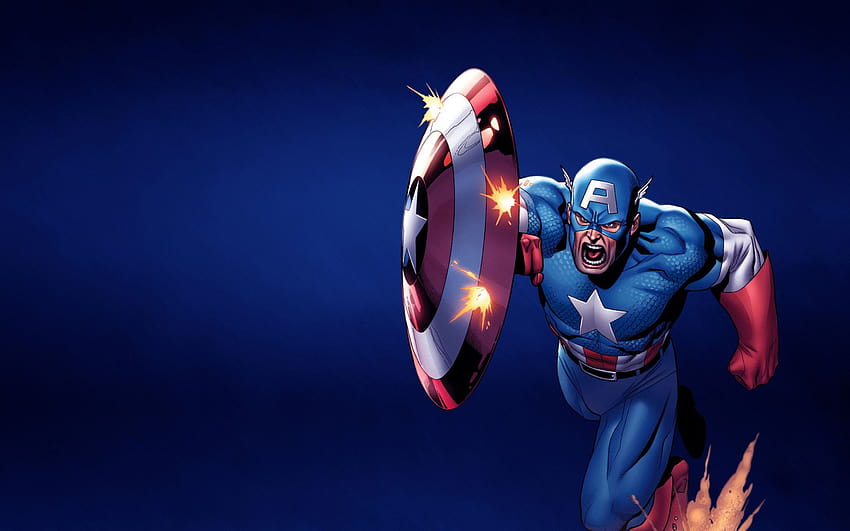 captain america animated HD wallpaper