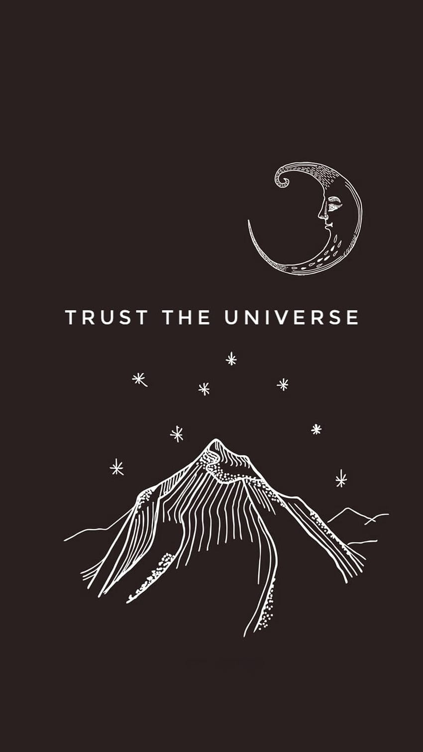 Trust the universe, spiritual aesthetic HD phone wallpaper