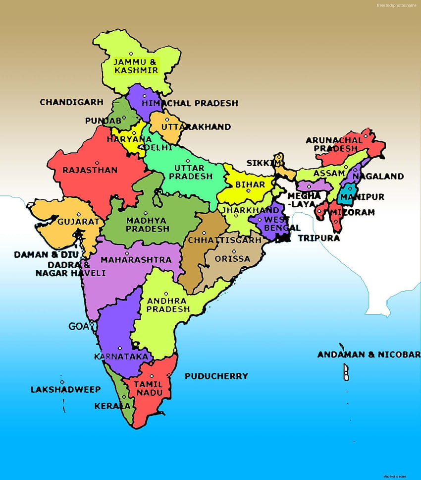 インド地図ギャラリー HD電話の壁紙