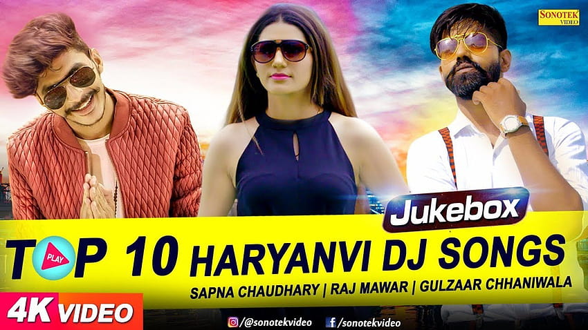 Top 10 Haryanvi Dj Song 2018 _ Gulzaar Chhaniwala _ Sapna Chaudhary _ Najnowsze piosenki Haryanvi Tapeta HD