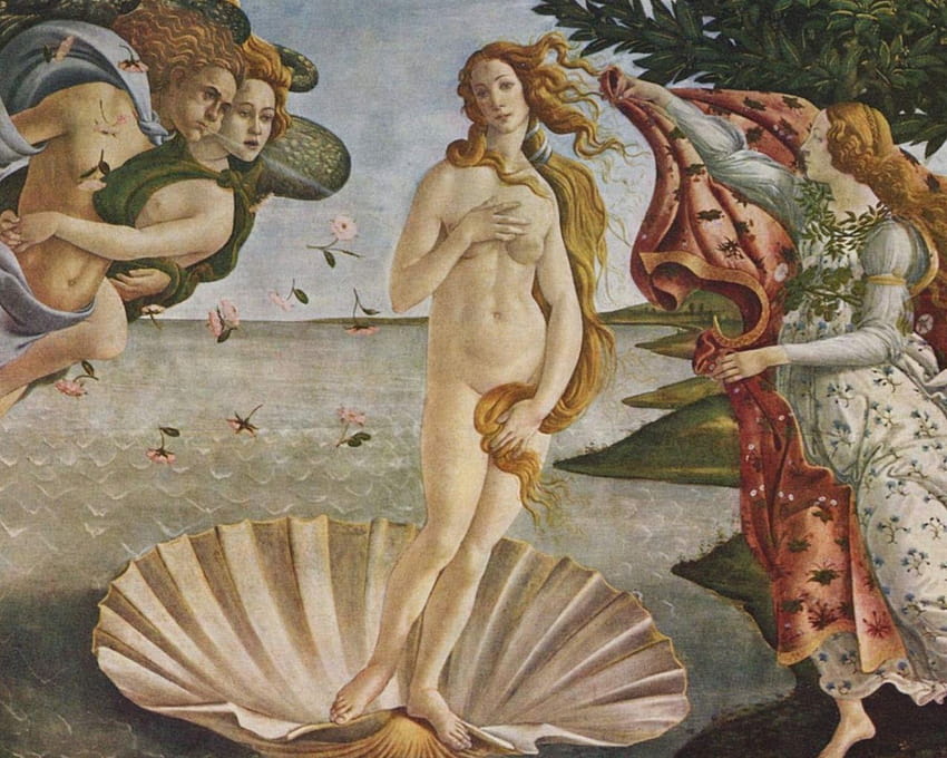 Drawing Painting The Birth of Venus Botticelli [1920x1080] for your , Mobile & Tablet HD wallpaper