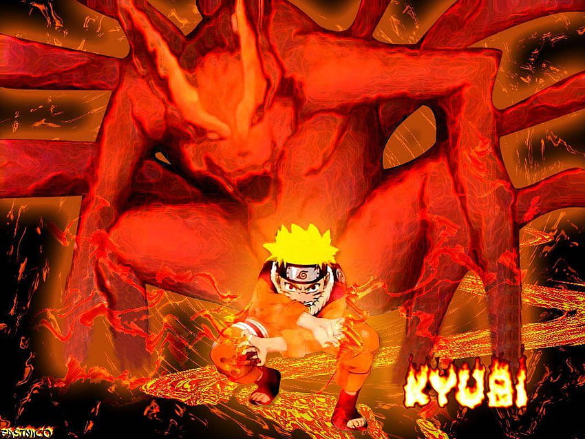 Naruto Kyuubi Mode, naruto kyubi HD wallpaper