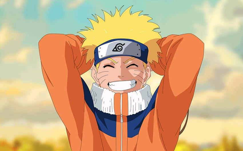 Naruto Orange Toad, niño naruto sonriendo fondo de pantalla