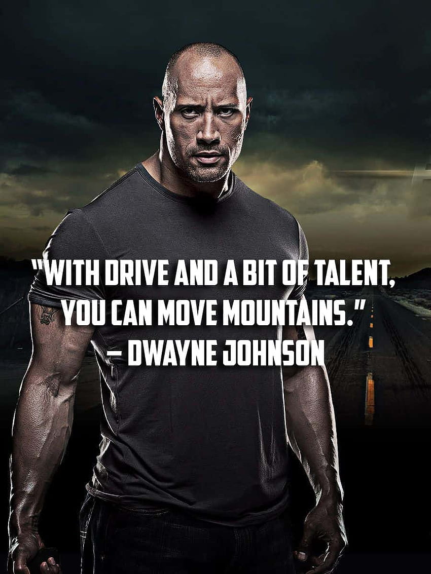 Success Dwayne Johnson Motivational Quotes, dwayne johnson quotes HD phone wallpaper