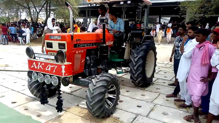 Модифициран трактор Swaraj 855 Участвайте в Padampur, модифициран трактор HD тапет