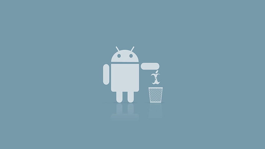Android Divertente Logo Apple, Android vs Apple Sfondo HD