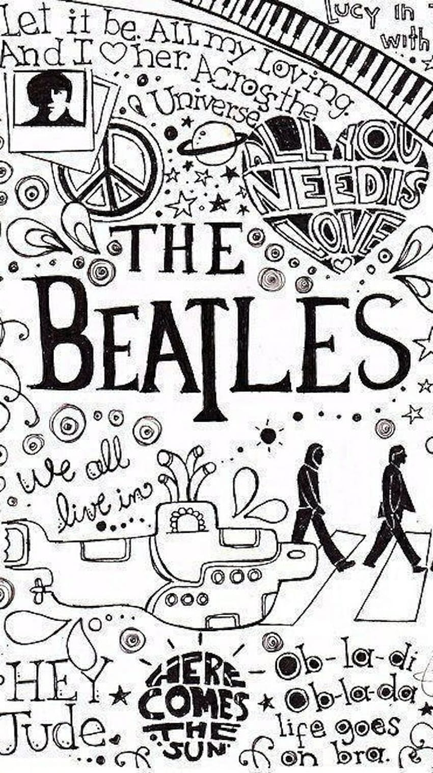 The Beatles For IPhone Group, iphone beatles Tapeta na telefon HD