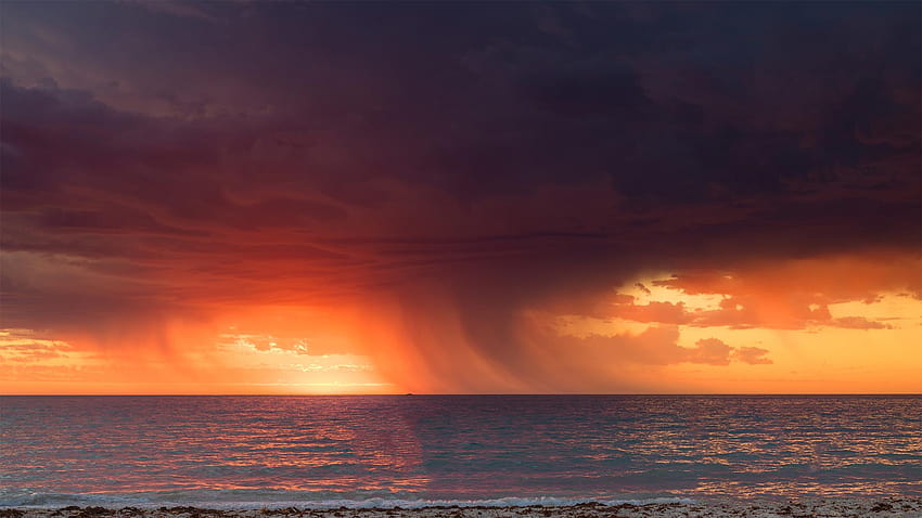 Sunset storm in Western Australia :, western sunset HD wallpaper