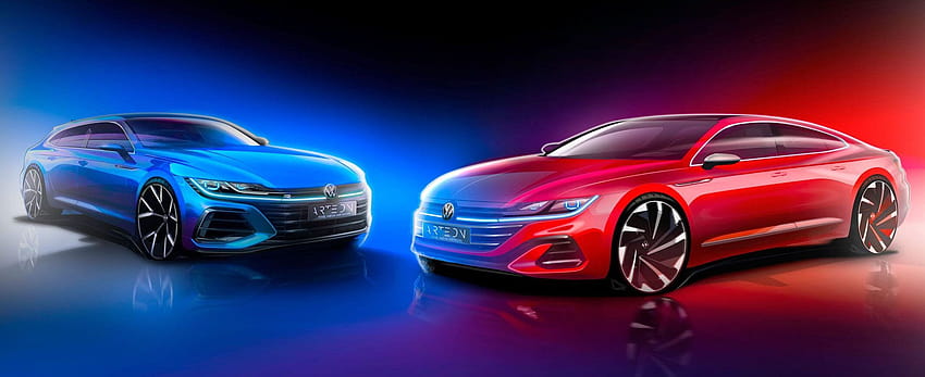 Volkswagen Previews New Arteon: Debuts on June 24 in Two Body, volkswagen arteon shooting brake elegance 2020 HD wallpaper