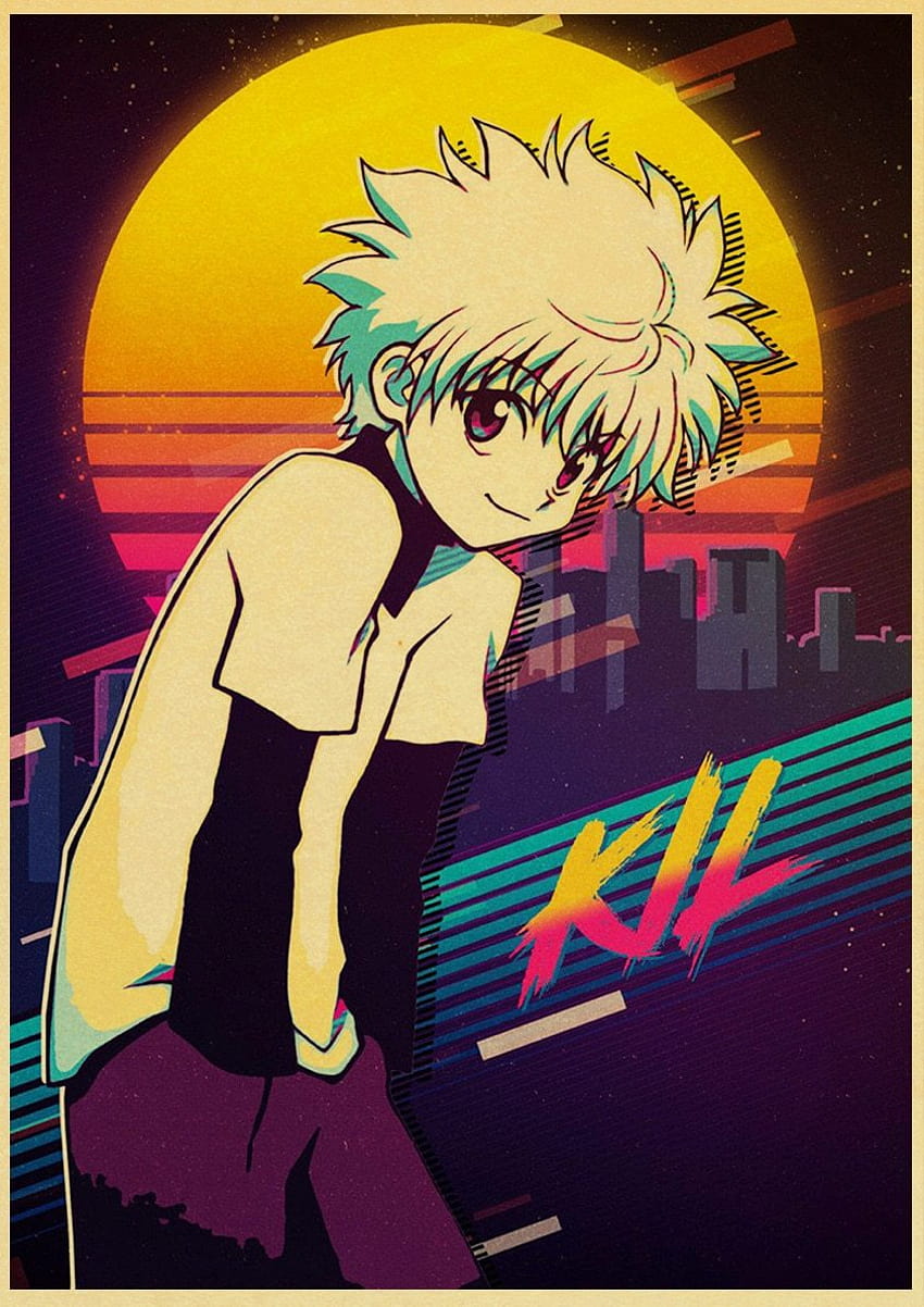 Download Classic Poster Of Hunter X Hunter Iphone Wallpaper