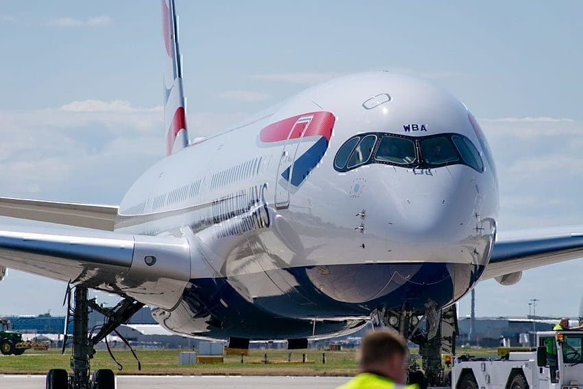 Обиколка из чисто нов Airbus A350 на British Airways, airbus a350 1000 HD тапет