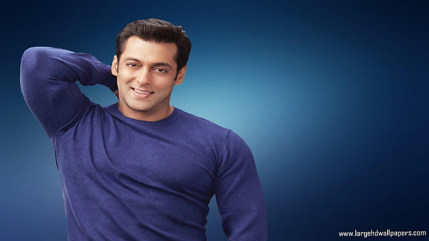 Salman, Khan, Lächeln, Gesicht, Blau, , , Schauspieler HD-Hintergrundbild