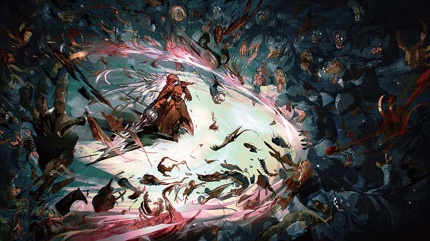 Overlord Shalltear Bloodfallen Knight Fighting, melawan anime Wallpaper HD